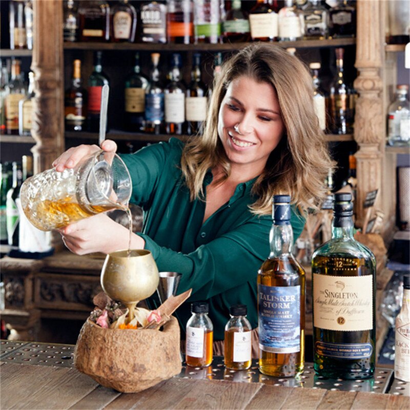 Sunfili cocktail shaker accessori per colino da ghiaccio accessori per sbarra in acciaio inossidabile con filtro per ghiaccio