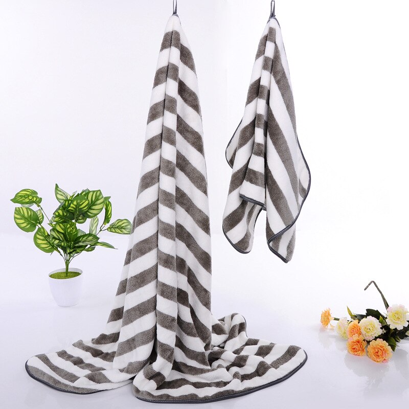 Stripe Towels Super Absorbent Soft Face Bath Towel Summer Bathroom Towels for Adults Absorbent Healthy toalla