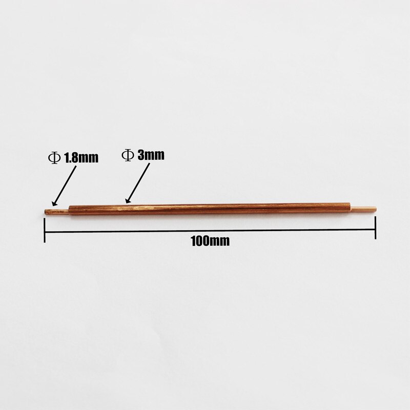 3X100 Mm Punt Diameter 1.4 Mm/1.8 Mm Spot Lassen Staven Naalden Aluminiumoxide Koper Lasdraad Elektroden voor Spot Lasser