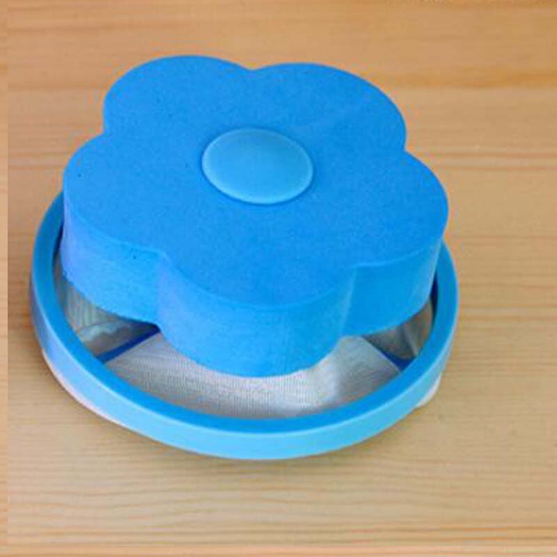 Washing Machine Filter Bag Mesh Filtering Hair Removal Device Wool Floating Washer Laundry Cleaning Needed: Blue
