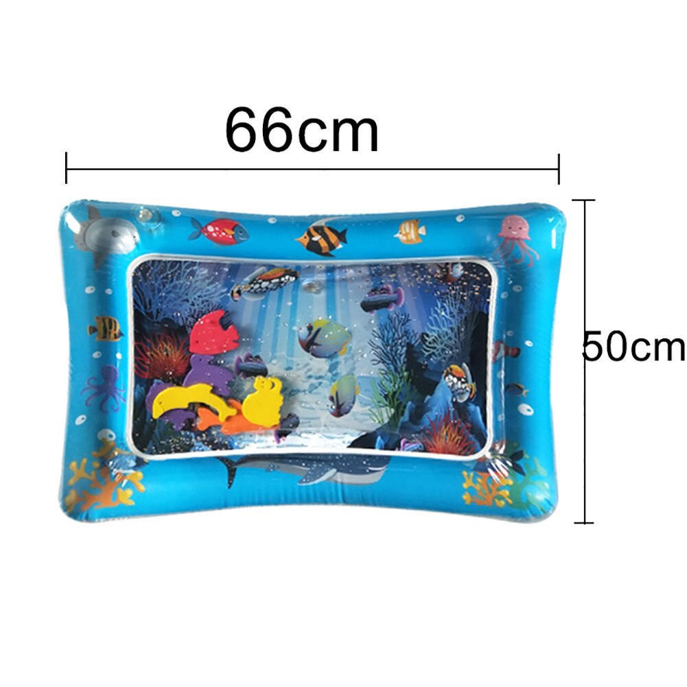 Cartoon Animal Baby Kids Water Spelen Mat Opblaasbare Zuigelingen Tummy Tijd Playmat