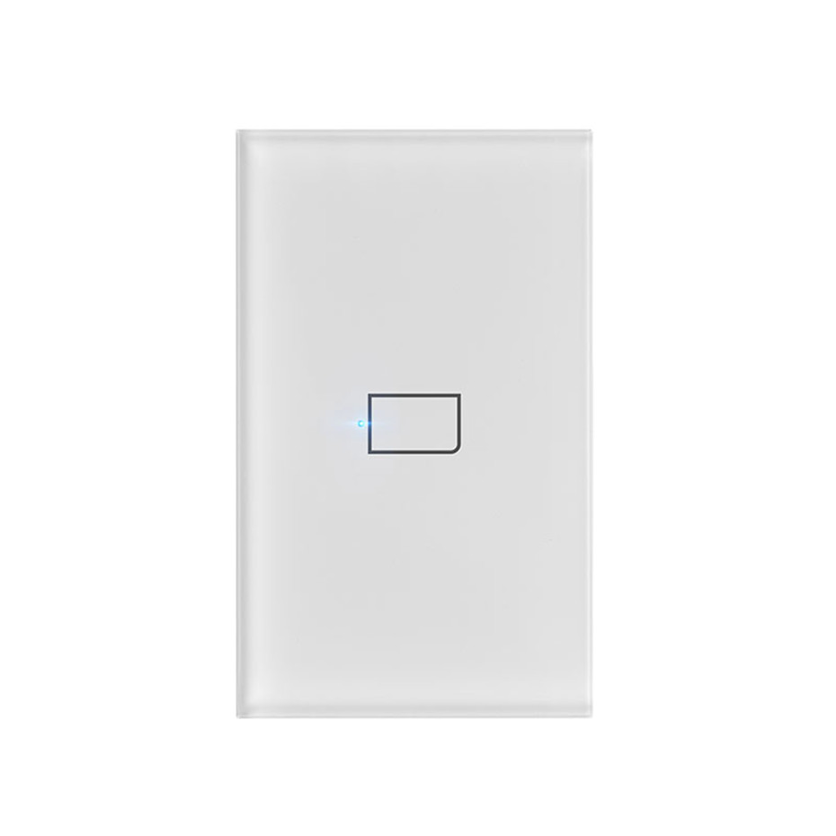 BroadLink TC3 WiFi Touch Switch US 1 2 3 Gang Wall Light Switch Smart Remote Control No Neutral Required Alexa Google Home Voice: TC3 US 1 Gang Only