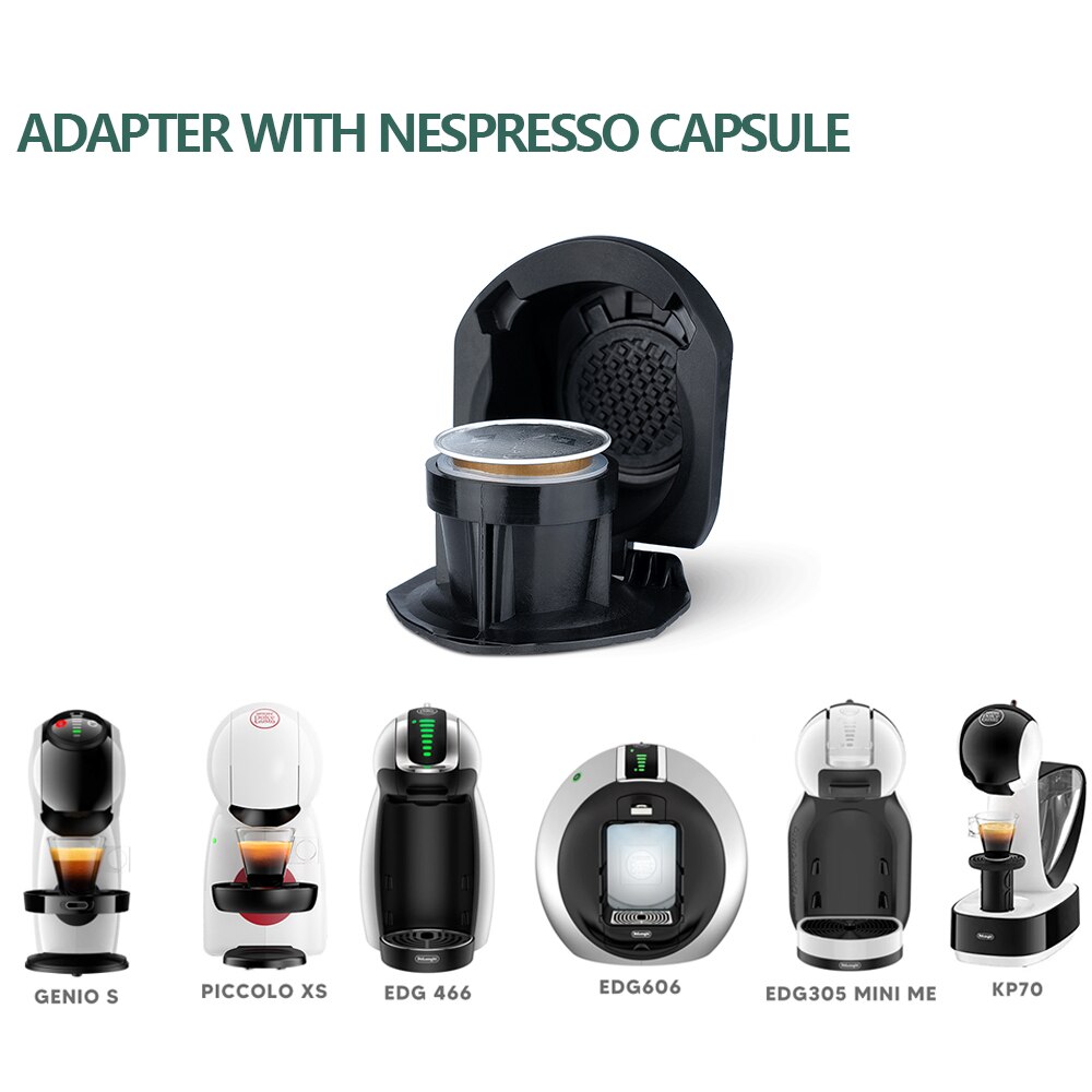 icafilas wiederverwendbarer Adapter für Dolce Gusto Piccolo xs Maker & für Nescafe Genio S Plus Nespresso Kaffeekapsel-Konvertierungshalter: Default Title