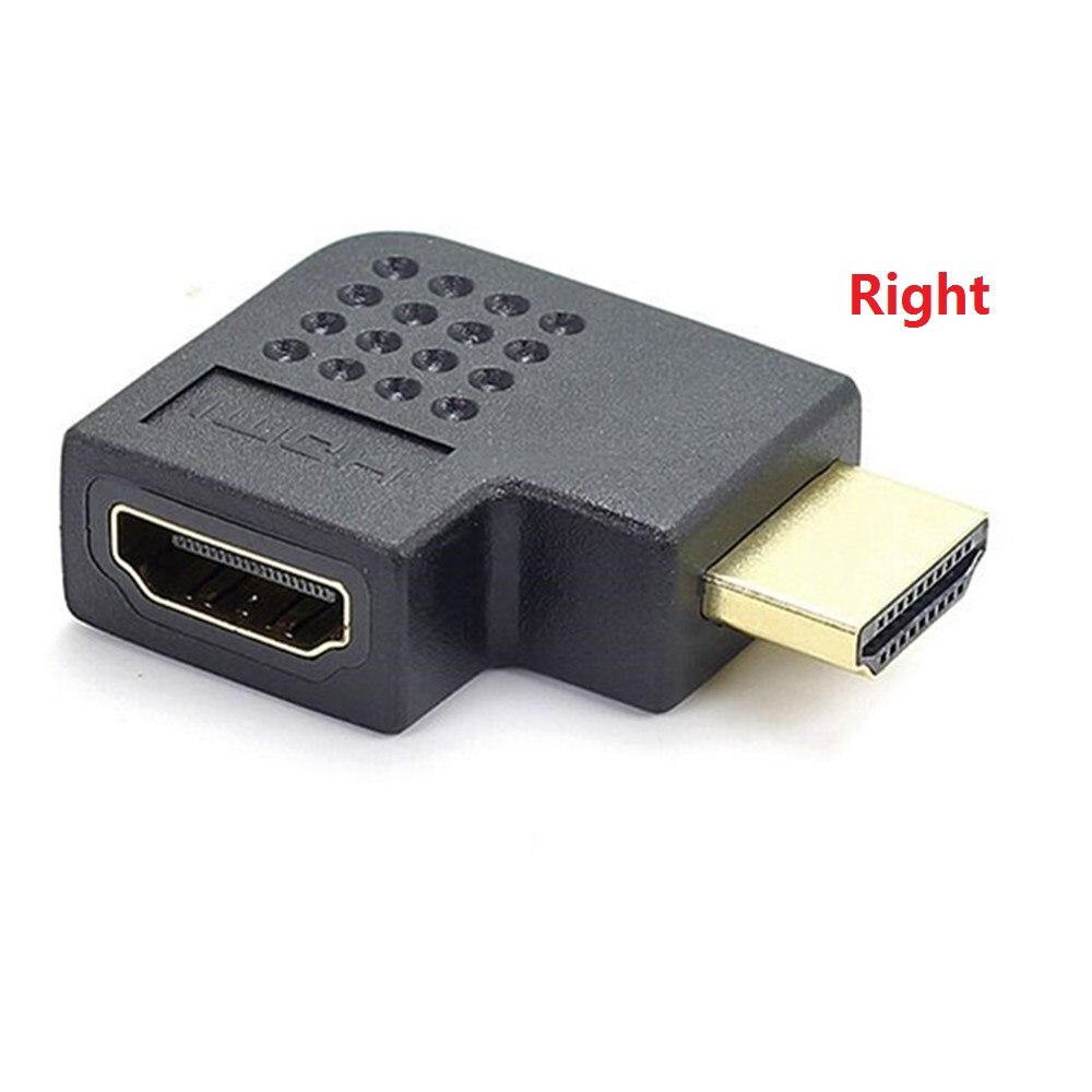 HDMI Cable Adapter Converter 90 270 Degree Right Angle Male to Female Extender for 1080P HDTV PC PS3 Monitor Splitter Projector: Right Angle