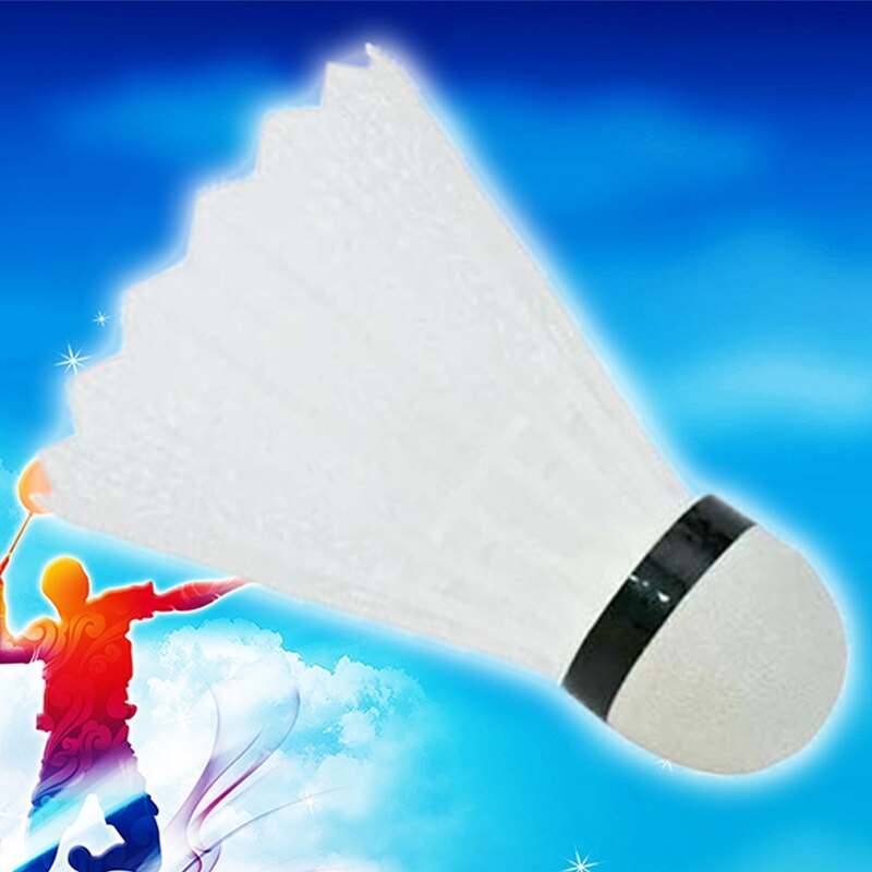6 pçs/lote Petecas de Badminton de Penas de Ganso Peteca Badminton Bolas de Esportes Ao Ar Livre Badminton Acessórios cor aleatória