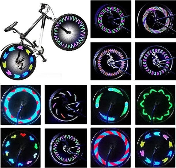 Led Lights 32 Led String Lights Bicycle Motorcycle Bike Tire Wheel Lights LED Flash Spoke Light Lamp Outdoor Party Lights