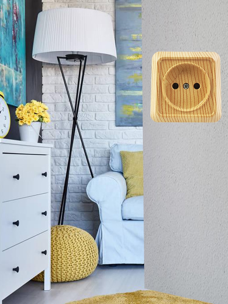 EU Standards Grain Wall Mounted Electrical Socket Adapter Plugs For Sockets Power Socket Plug,30% On ,16A,Flame Retardant