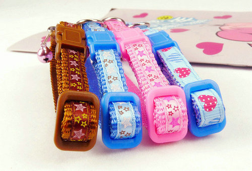 Dierbenodigdheden Nylon Puppy Konijn Mini Huisdier Chihuahua Yorkshire Hond Kraag Cat Bell Collar Verstelbare Outdoor Veilig Comfortabele 1 PC