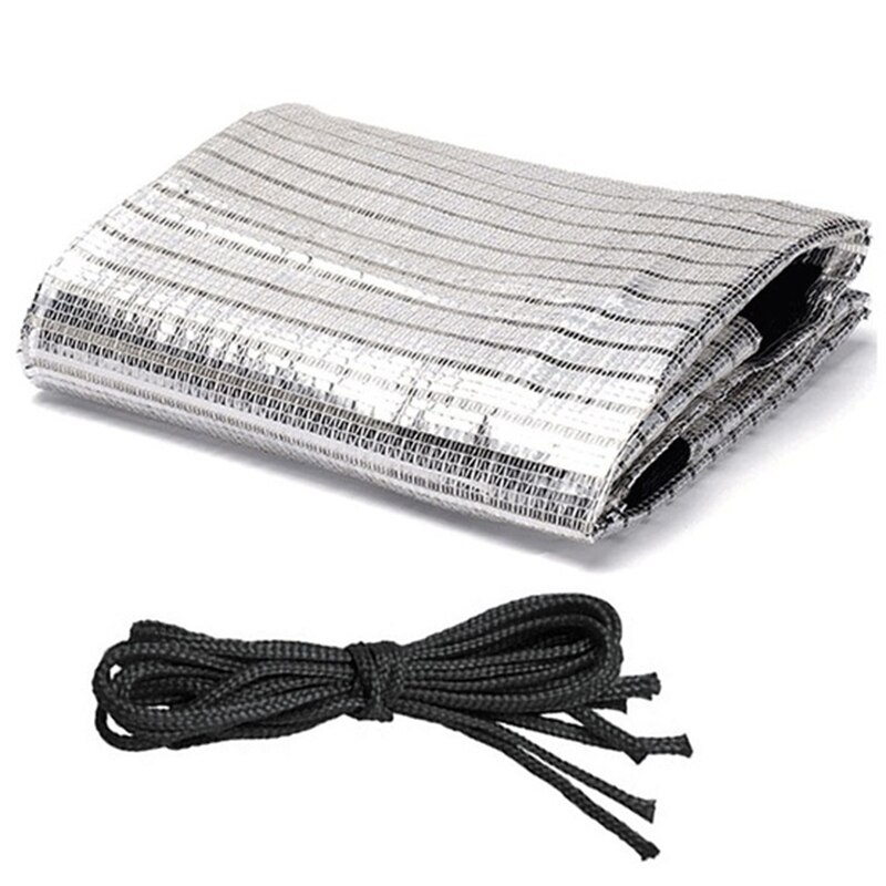 Reflective Aluminum Foil Shading Net Outdoor Garden Sunsn Shade Cloth Net Plant Greenhouse Cover 1X2M