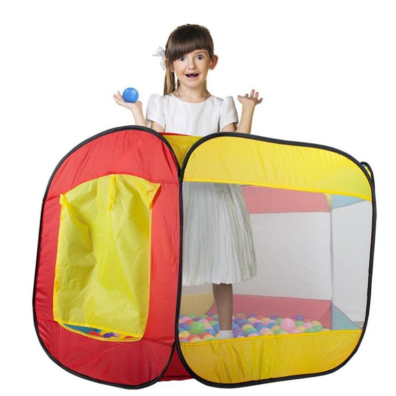 Play House Indoor and Outdoor Easy Folding Ball Pit Hideaway Tent Play Hut