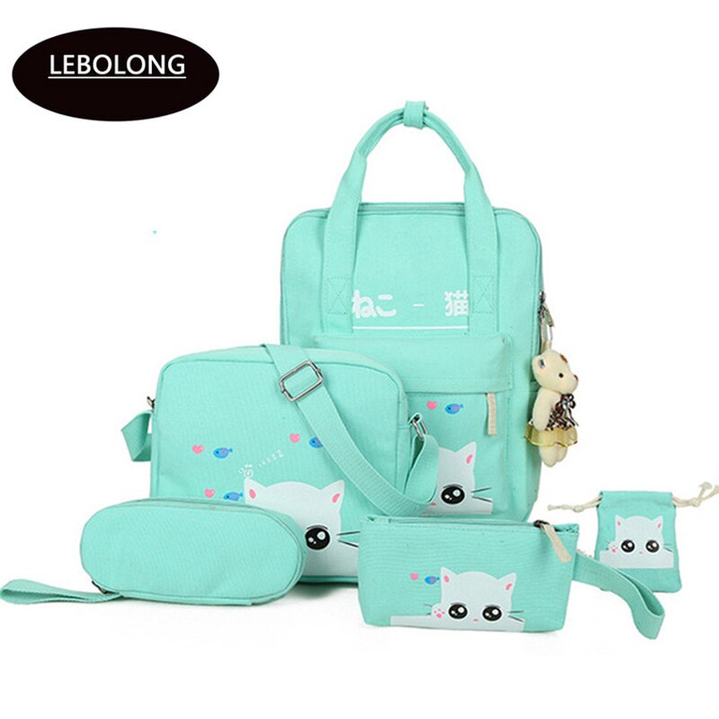 Satchel school bags 4 set /pcs School orthopedic satchel Backpacks for children School bag for girls mochilas escolares infantis