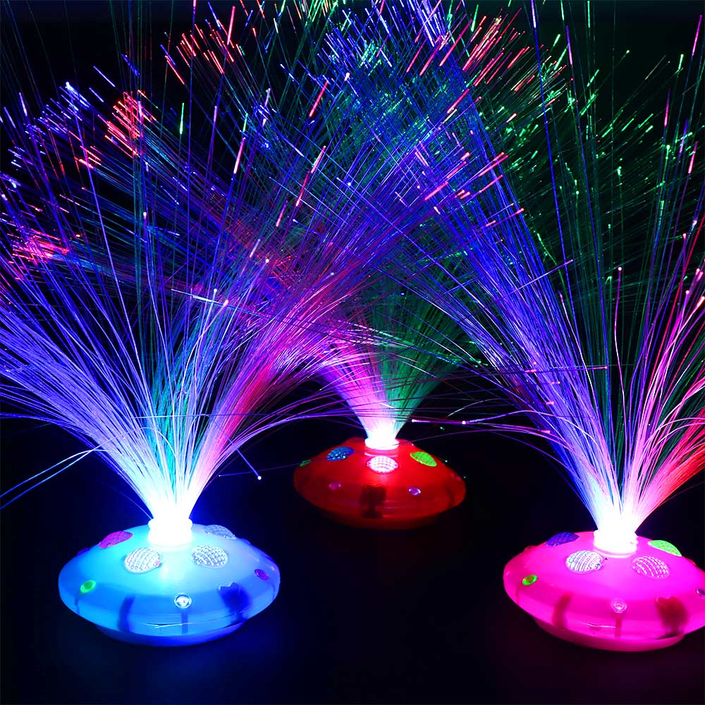 1 PC Luminous Multi-color LED Fiber Light-up Toy Rings Party Gadgets Kids Intelligent Toy Wedding Decoration Tool: Default Title