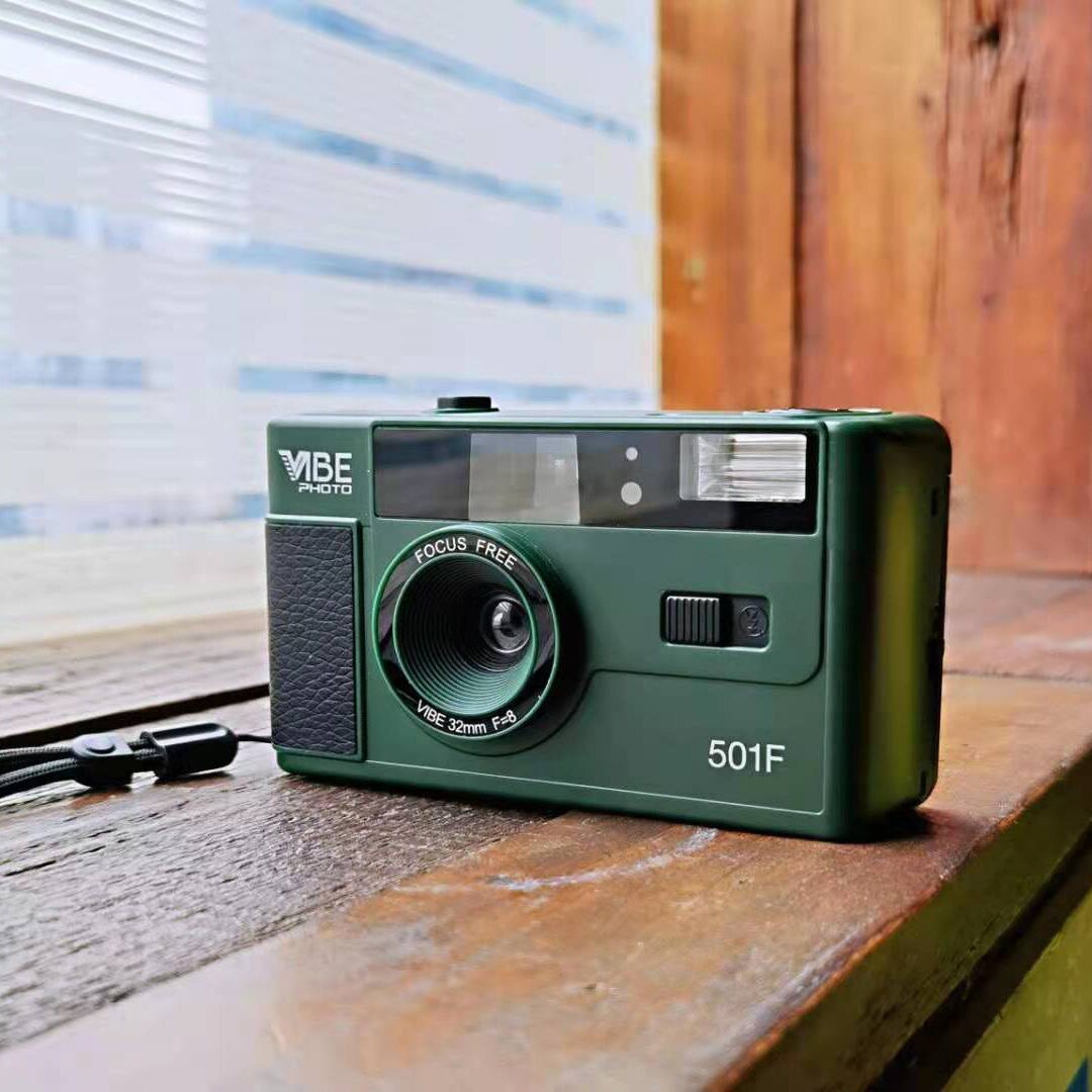 Vibe Vintage Retro 501F 35mm riutilizzabile pellicola Non usa e getta nero/rosso/Champagne argento/rosa