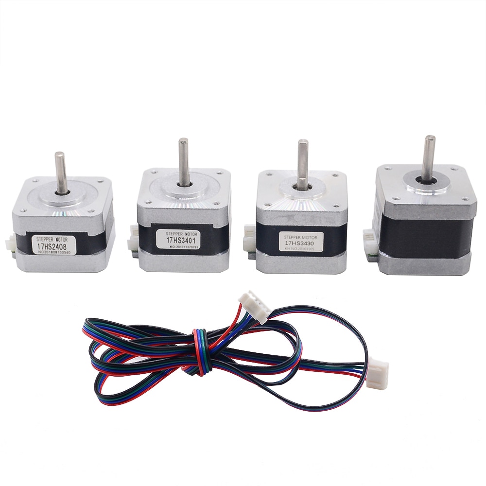 17HS3430 3D Printer Nema17 stepper motor 34mm /38 oz-in/1.2A CNC stepper motor for CNC Robot 3D Makebot Reprap Printer