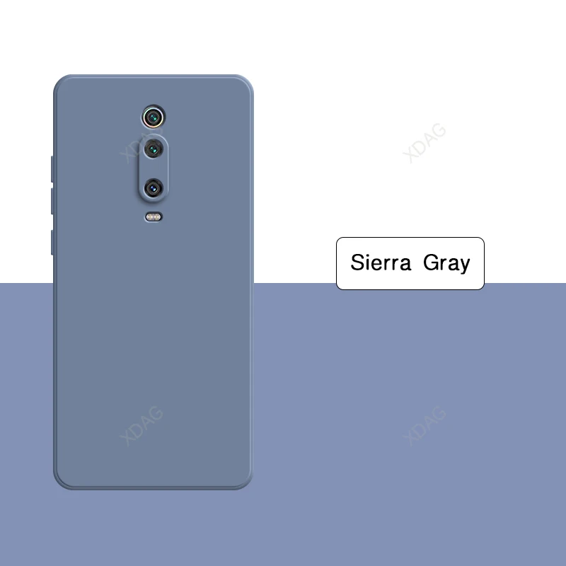 Coque de téléphone portable pour Xiaomi Mi9T Mi 9T Pro Funda 9TPro 5G, flocage interne, double couche en Silicone liquide, couverture arrière douce et originale: PP / Lavande