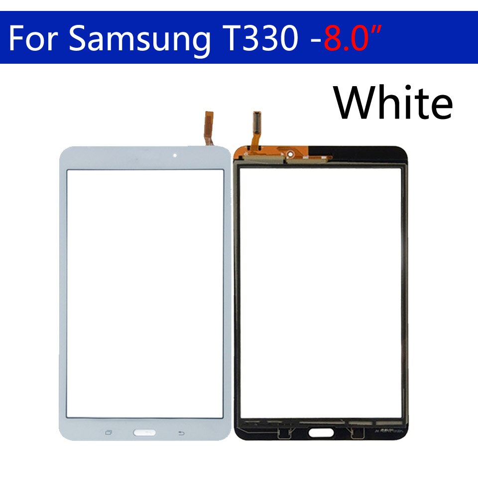 Dla Samsung Galaxy Tab 4 8.0 T331 t335 T330 ekran dotykowy Panel Digitizer szklany obiektyw wyświetlacz LCD Tablet wymiana ekranu dotykowego