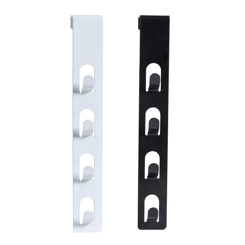 Behind The Door Hook Nail-free Non-stick Metal Wall-mounted Hanger Door Clothes Hat Hook Kitchen Bathroom Multi-function Hook
