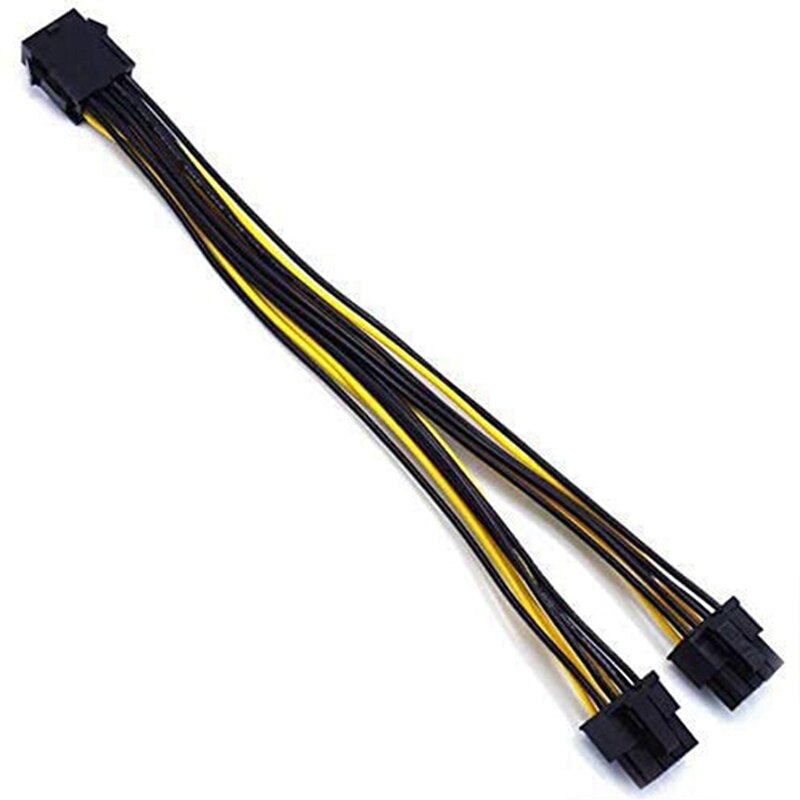 8 Stift Buchse auf Dual GPU 8Stift (6 + 2) Stift Männlichen GPU 8 Stift Splitter Energie Verlängerung Kabel 8 Stift GPU 3 Pack