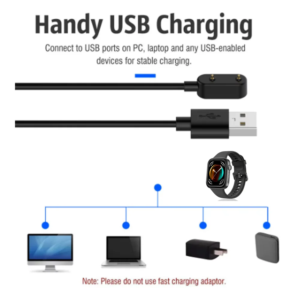 Oplaaddock voor Honor Band 9 7 6 USB-oplader Huawei Band 9/8/7/6/6Pro/Huawei Watch Fit 3/Fit 2/Fit draagbare oplader