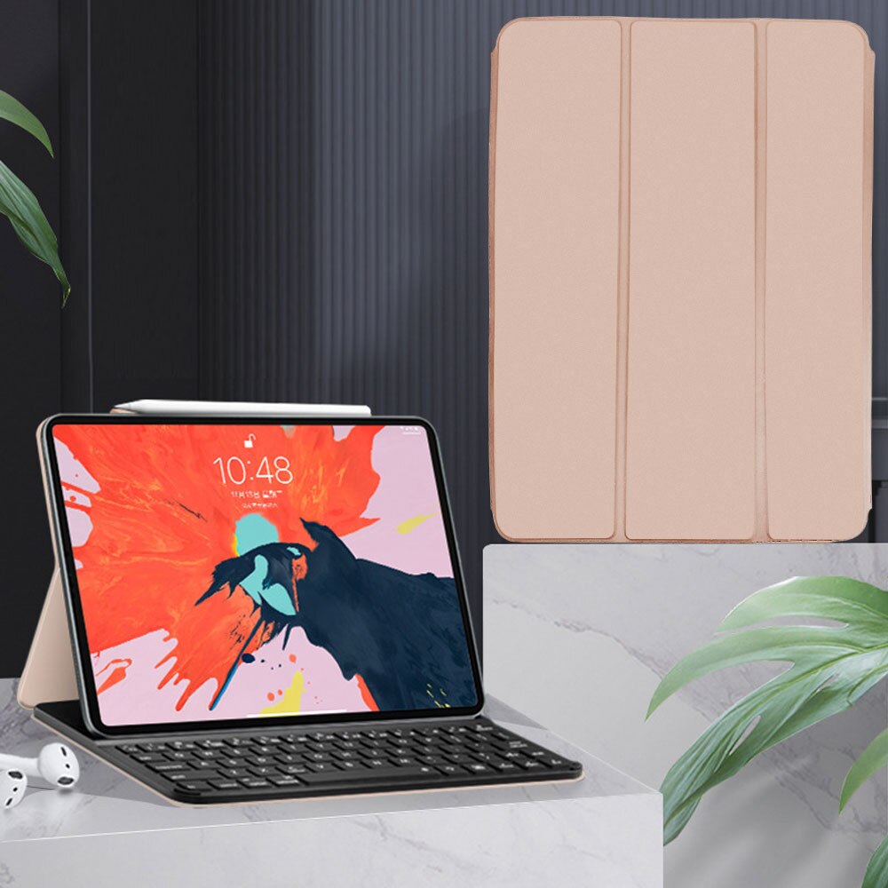 Magic Case with Keyboard For iPad Pro 11 For iPad Pro 11 inch Bluetooth Wireless Keyboard Magnetic iPad 12.9 Cover: Pink With Keyboard / 2020 Pro 12.9
