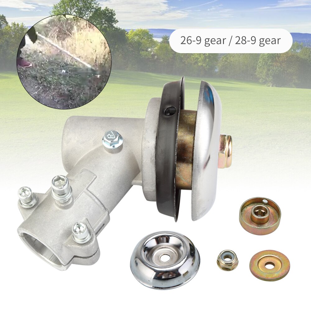 26mm/28mm Trimmer Gearbox Gearhead Brushcutter Grass Trimmer Replace Gear Head Lawn Mower Parts Gardening Tool 7 9 Teeth