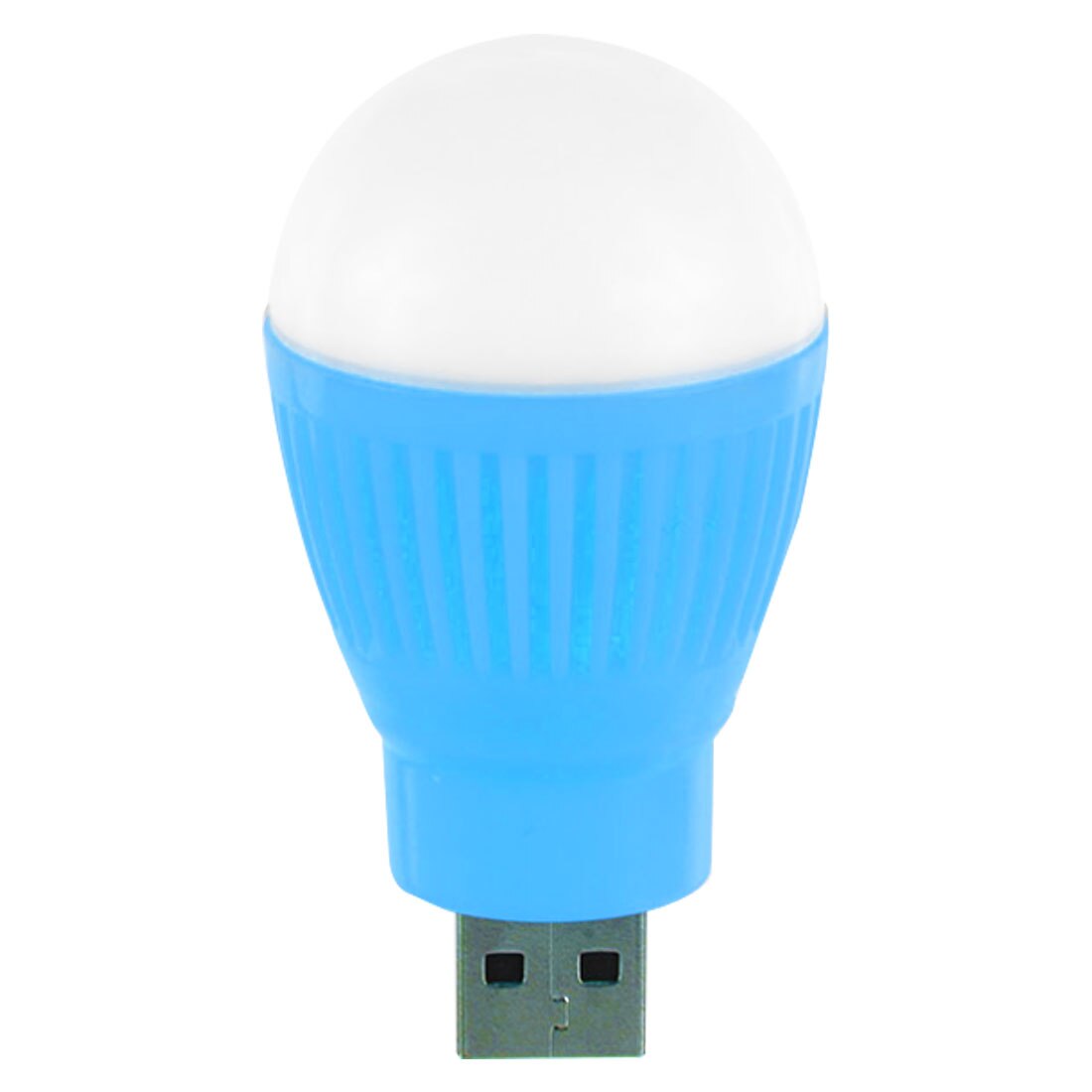 Round USB LED Bulb Night Light Outdoor Flashlight Emergency Lamp Laptop Computer Energy Saving Reading Light Camping Lamp: Blue Cold Light 