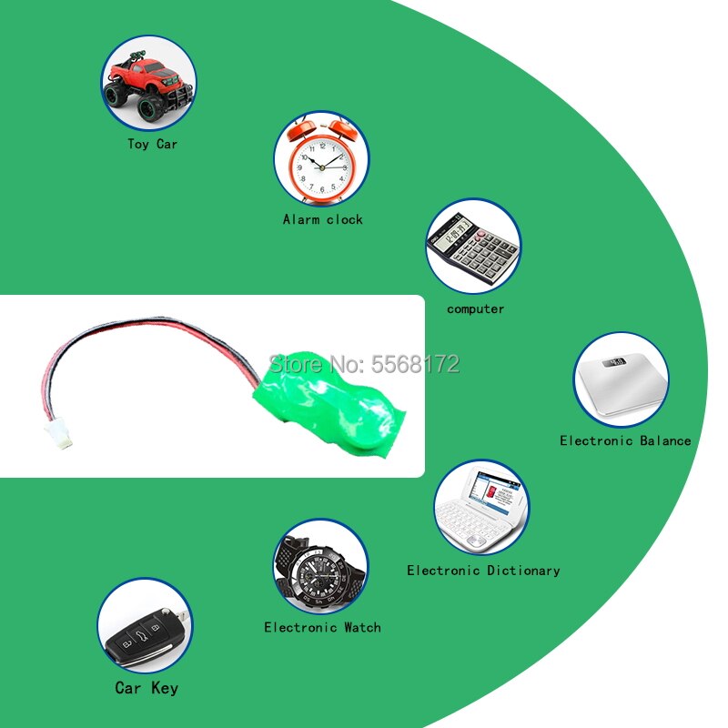 20mAh 2.4V Ni-MH con batteria a bottone ricaricabile CMOS BIOS di linea batterie Ni MH