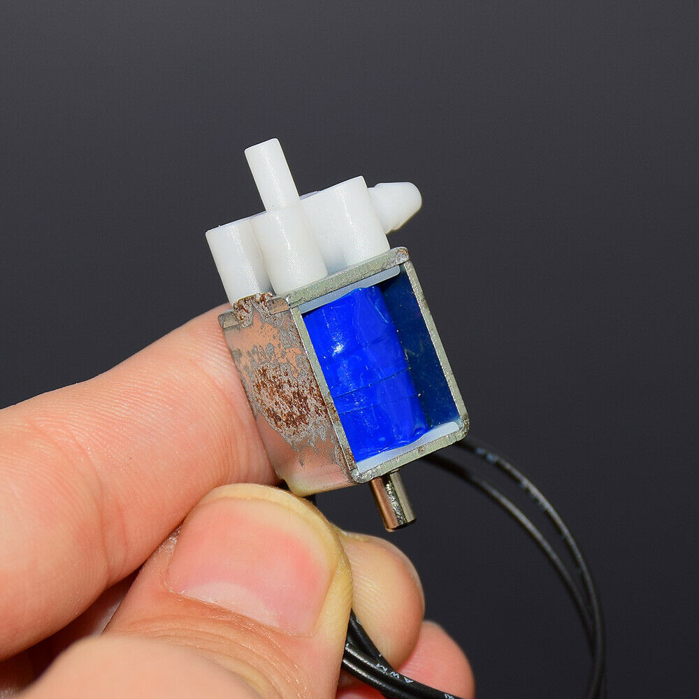 DC 5V 6V 2-Position 3-Weg Mikro Mini Elektrische Magnetventil Luft Gas fließen Kontrolle