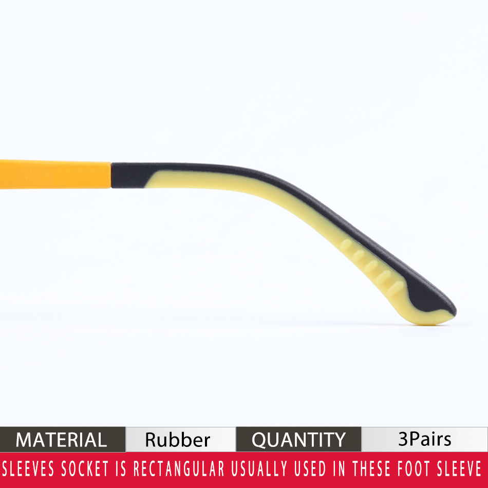 Color_max 3Paris occhiali coprigambe occhiali manica sportiva antiscivolo per uomo e donna: Yellow Black