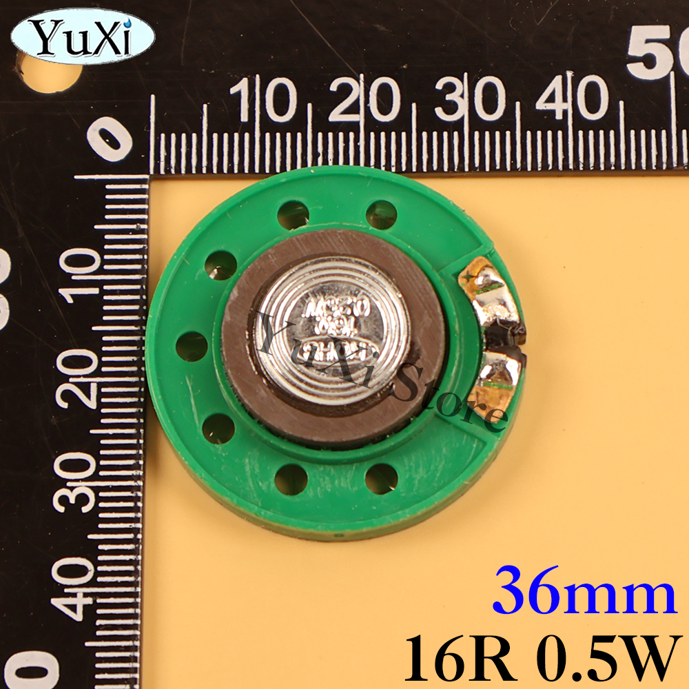 2 uds 16 Ohm 0,5 W 0,25 W altavoz de bocina 16R diámetro 21mm 23mm 27mm 29mm 36mm 40mm 20mm altavoces ultrafinos: Blanco