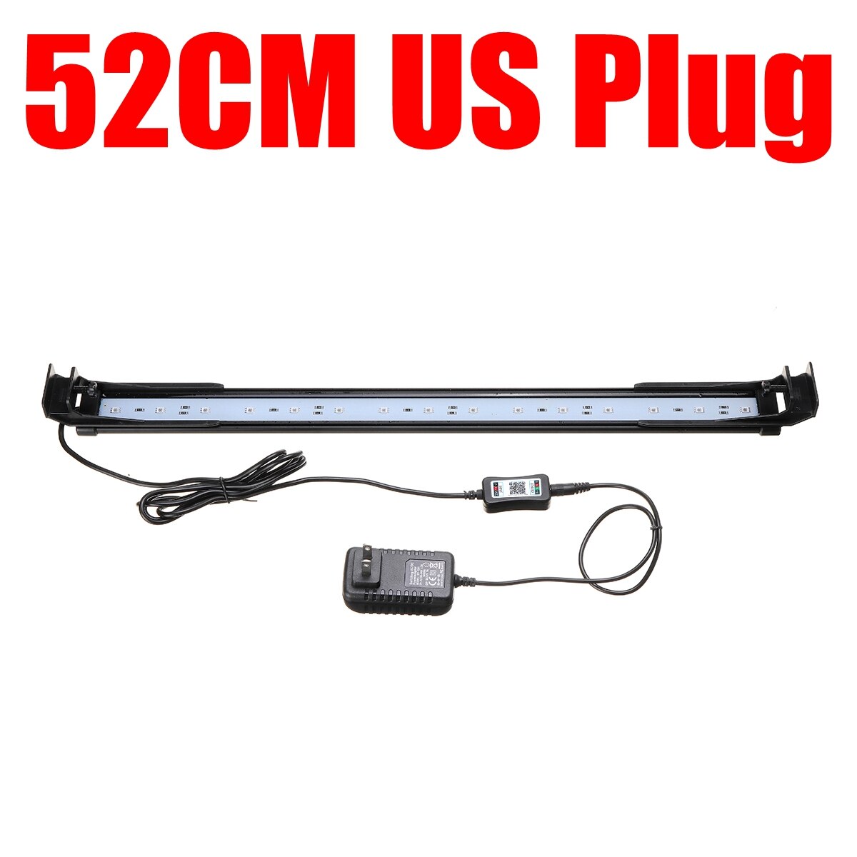 Aquarium Angeln LED Beleuchtung bluetooth APP Regler Aquarium Licht für Aquarium AC110V-240V 22-72cm: 52CM uns Stecker