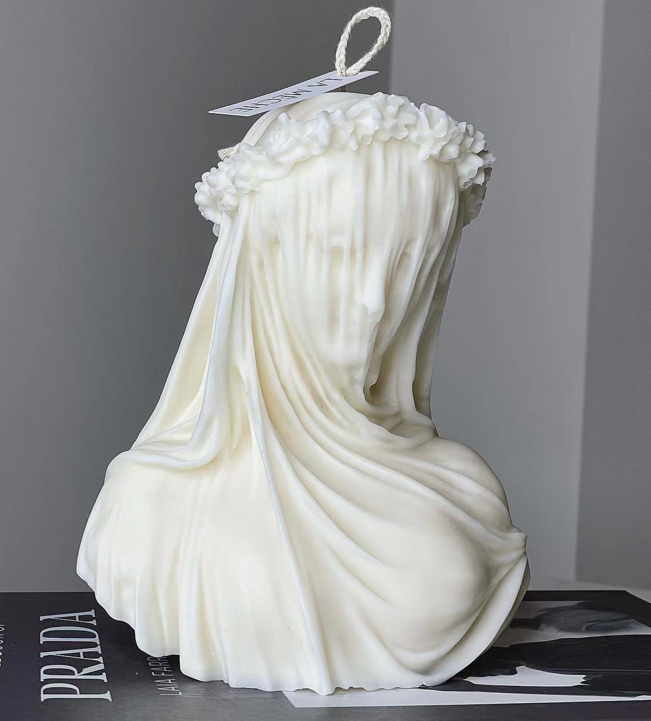 Molde de silicona con forma de vela para mujer, escultura de busto antiguo, cuerpo de silicona, decoración del hogar, yeso