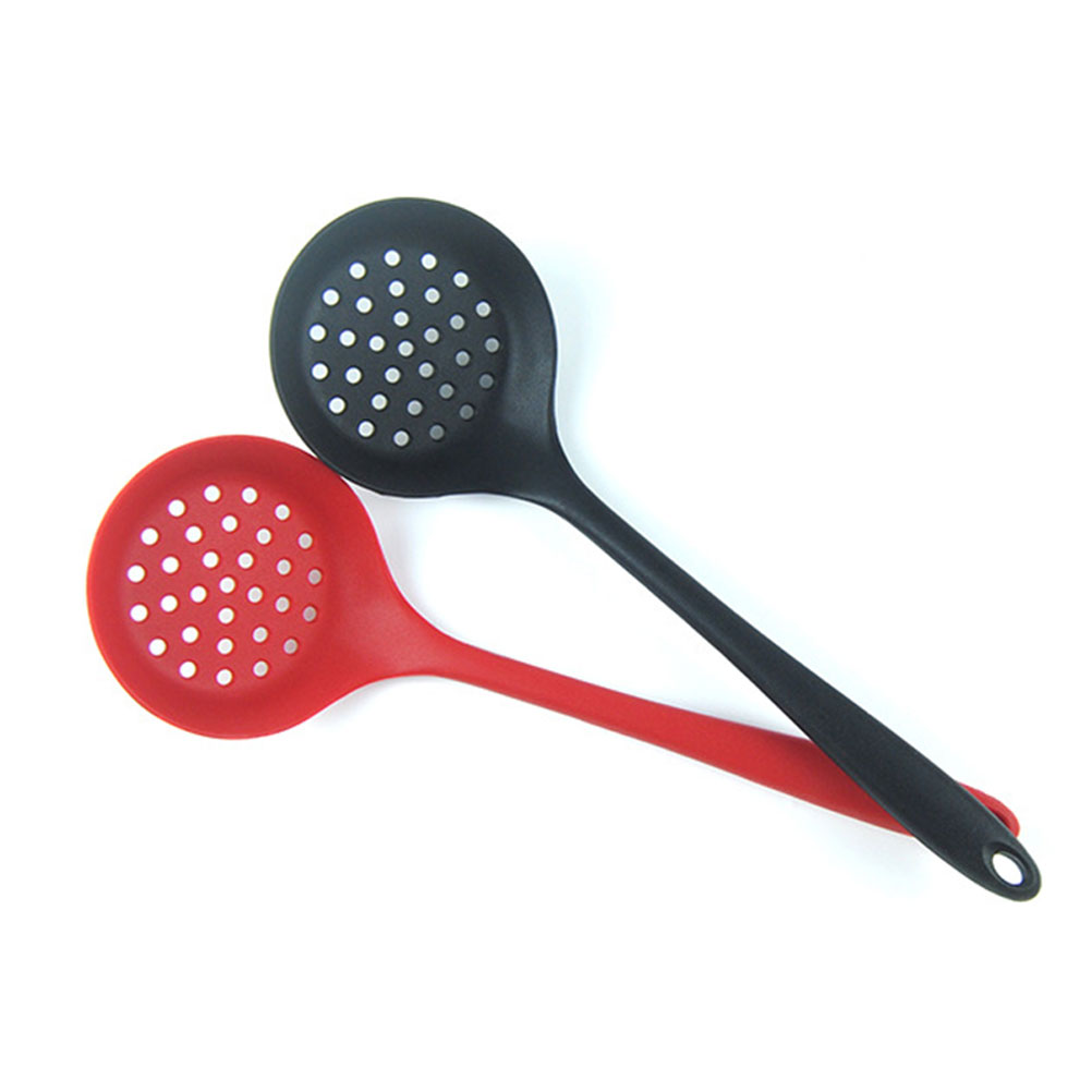 1 Pc Silicone Ingelaste Skimmer Spatel Siliconen Schuimspaan Skimmer Lepel Zeef Pollepel Met Lange Handvat
