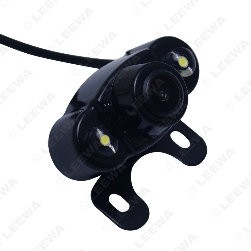 LEEWA 12V Auto Car Rear View Camera With LED Lights For Vehicle Reverse System Parking Camera #CA4788