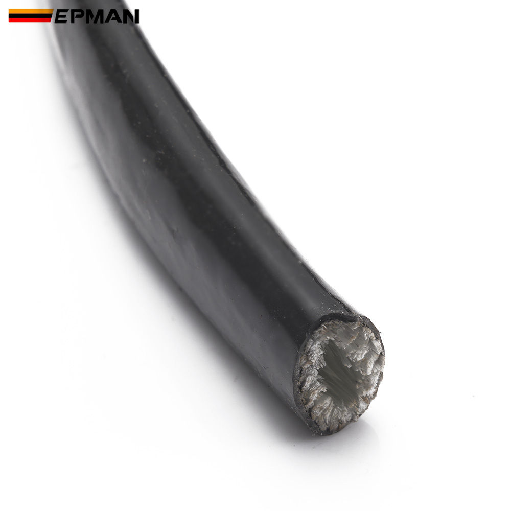 Høy temperatur varme  an10 svart brannhylse brannflett flamme skjold 5/8 x 1m id :16 mm høy temperatur varme  an10 ep- fhgan 10