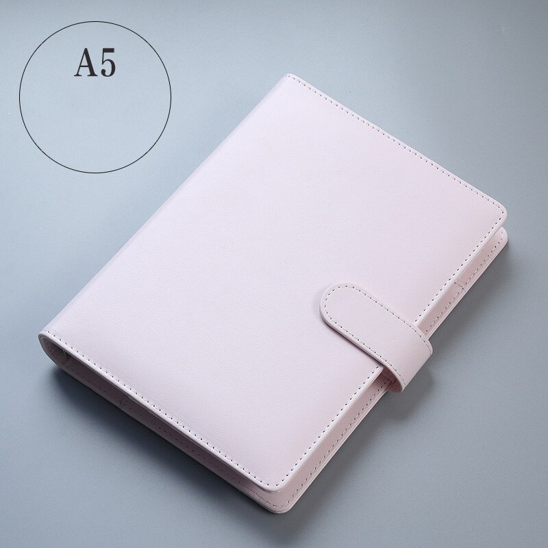5pcs Notebook Index Pages A5 Diary Planner Dividers 6 Holes Loose Leaf Spiral Index Labels Agenda Notebook Accessories: Pink