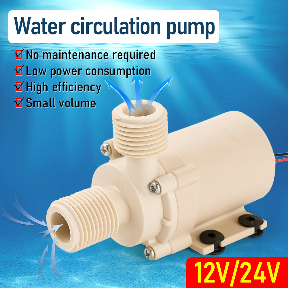 1 st solvattenpump  dc 12v/24v 5m st vattenborstlös motorcirkulationspump högtrycks-/livsmedelspump