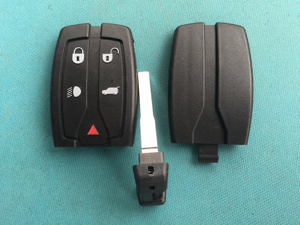 1Pc Replacement Key Blank For LAND ROVER FREELANDER 2 5 Buttons Remote Smart FOB Case Shell Uncut Blade No Logo Auto Parts