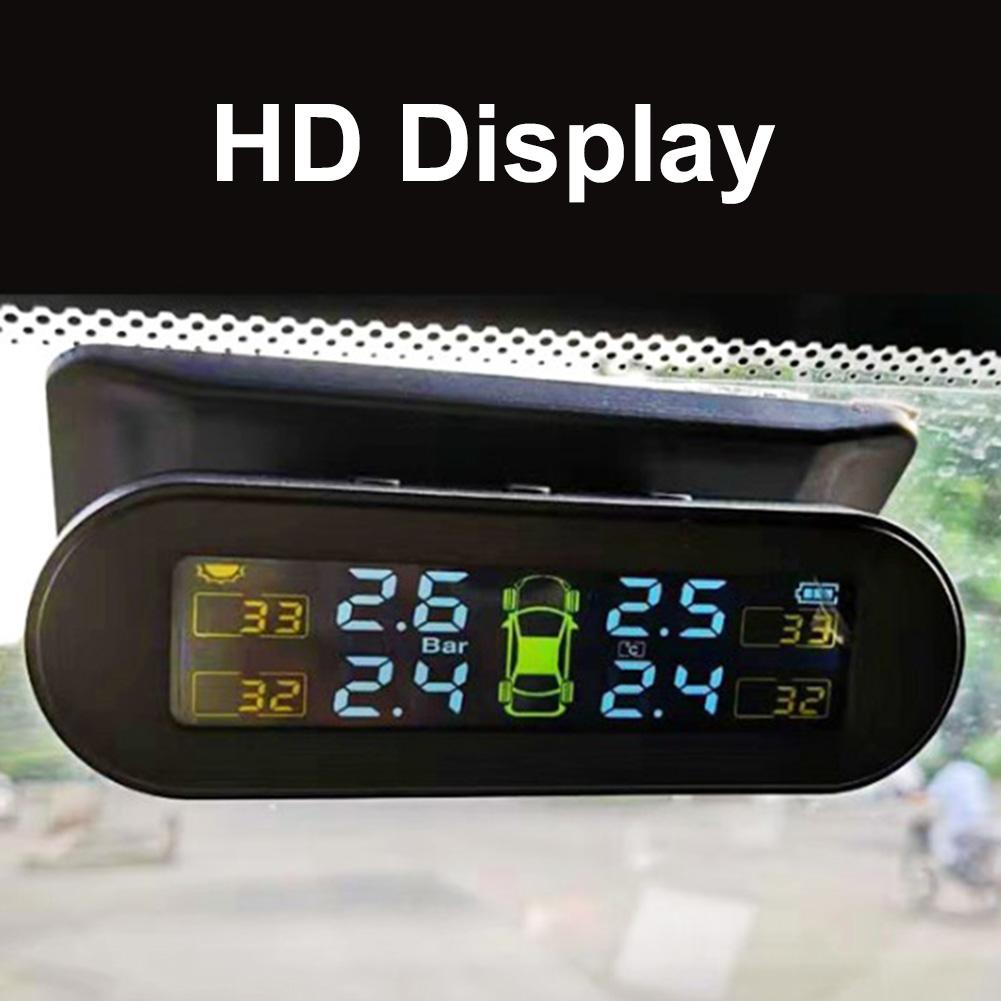 TPMS Car Tire Pressure Monitoring System Real-time Display Tire Pressure Monitoring System With External Sensors Builtin Sensor