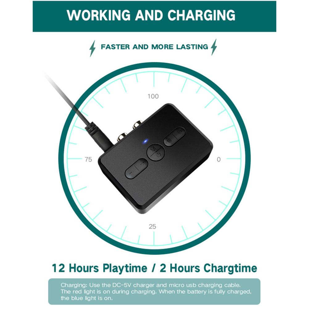 Bluetooth-compatible Transmitter Receiver 2-in-1 Transceiver Car Computer Tv Speaker Stereo Adapter