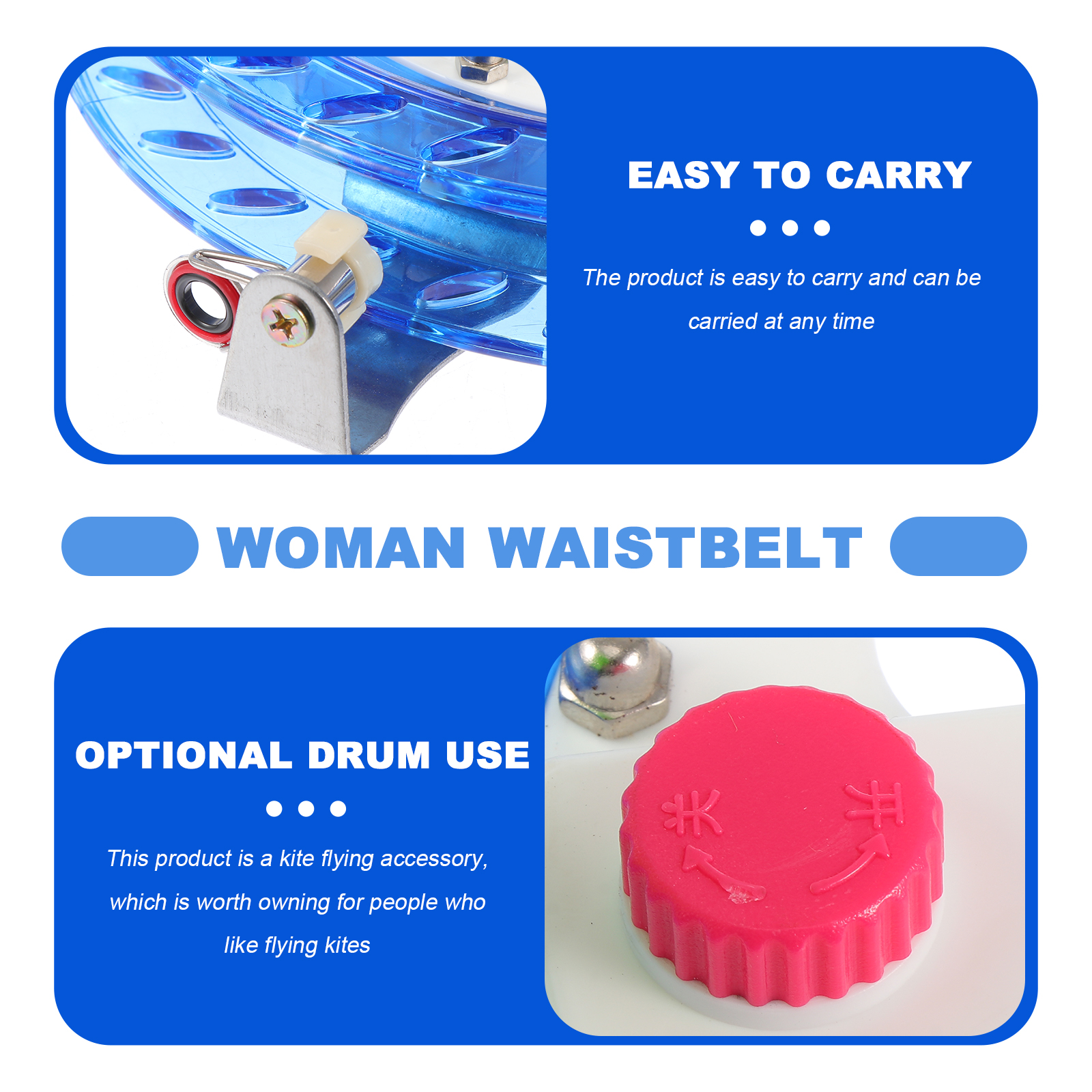 1Pc Kite Reel Winder Outdoor Kite Line Lockable Hand Wheel