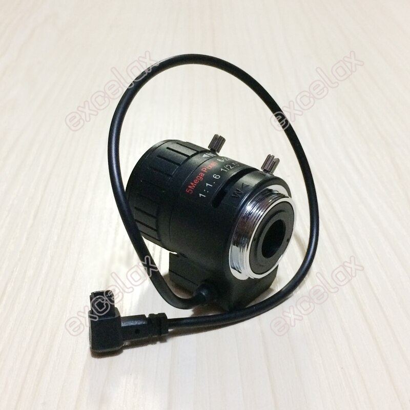 5MP 1/2.5" 6-22mm F1.6 IR Manual Varifocal DC Auto Iris CCTV Lens CS Mount for 1080P 2MP 3MP 4MP 5 Megapixel HD Analog IP Camera