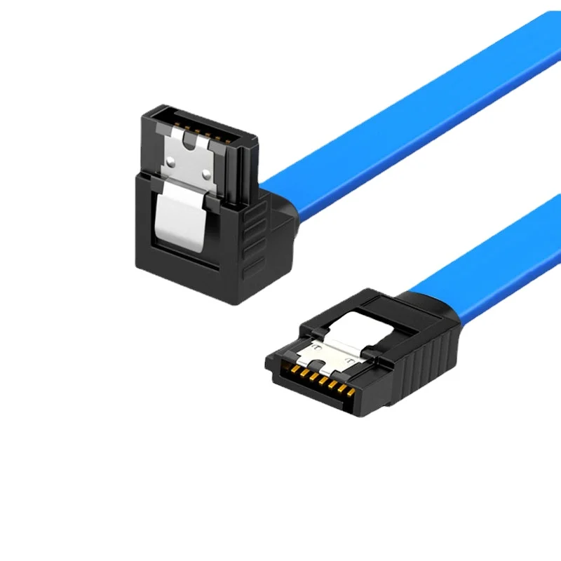 Cable SATA 3,0 a unidad de disco duro SSD HDD Sata 3 Cable recto de ángulo recto para placa base Asus MSI Gigabyte Cable de alta velocidad: Blanco