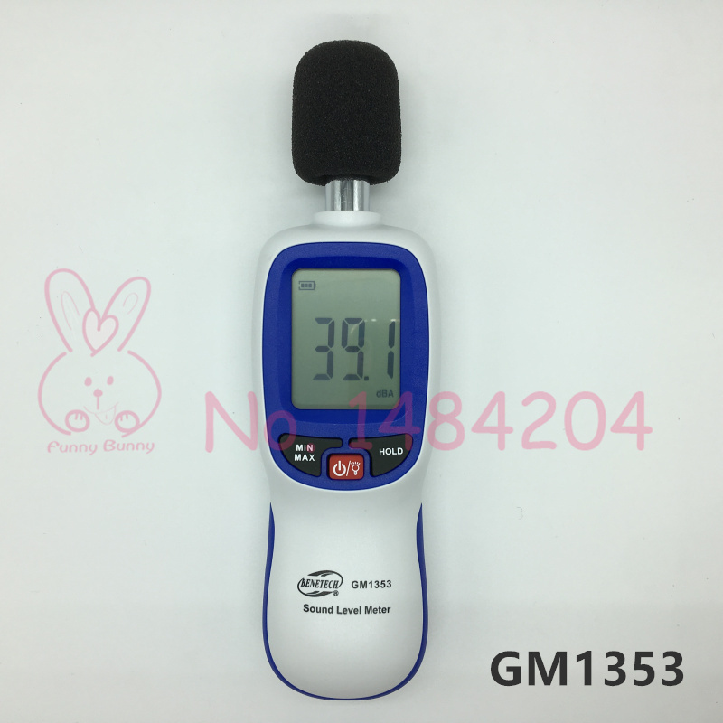 Benetech-medidor de nivel de sonido de mano GM1353, noimetro de 30 ~ 130 dBA con retroiluminación