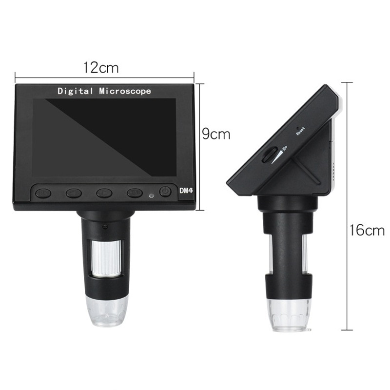 1000X Usb Digitale Elektronische Microscoop 4.3 Inch Lcd-scherm Vga Microscoop Met 8 Led Voor Pcb Moederbord Repareren