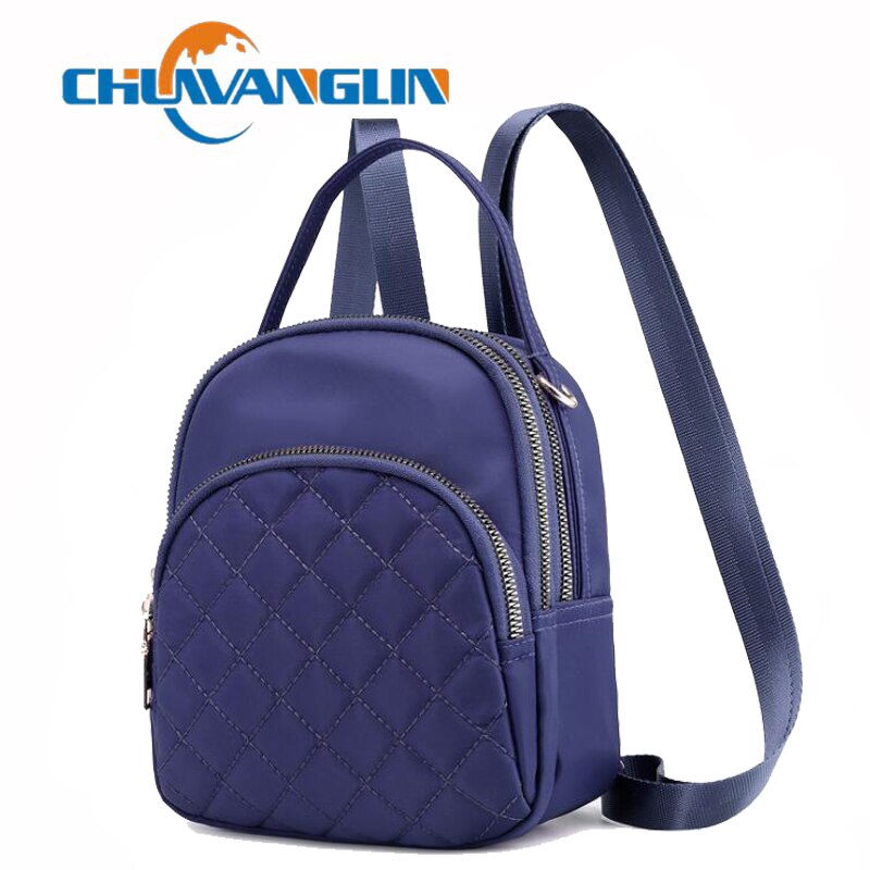 Chuwanglin mini zaino casuale zaino carino nylon donna zaini impermeabili multifunzione zaini scolastici mochila F5017