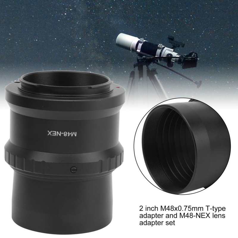 Telescoop 2in M48x0.75mm T‑type Adapter En M48 ‑Nex Lens Adapter Voor Sony E Mount Camera