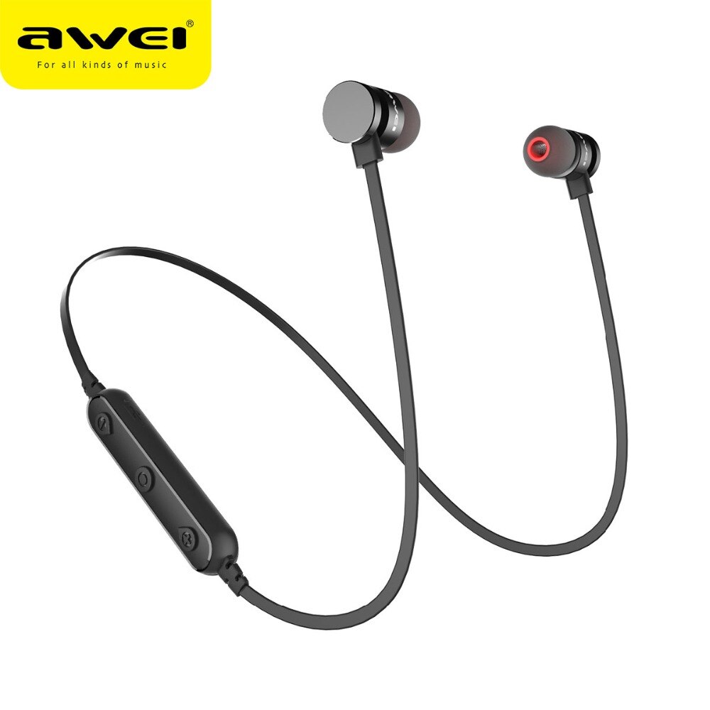 AWEI T11 Wireless Bluetooth Earphone Sport Headphones With Mic Earbuds Sport Stereo Sound Headset Headphones Earpieces For Phone