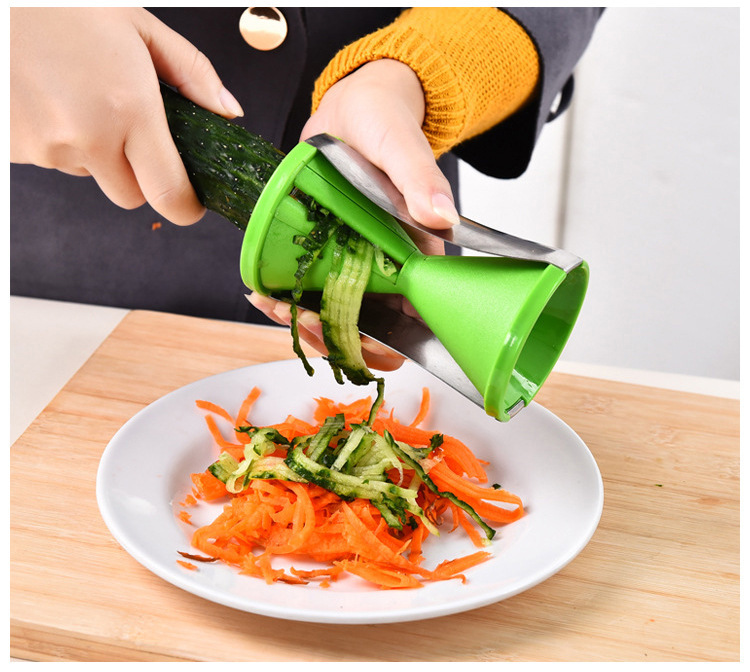 1 paquete de Spiralizer vegetal cortador en espiral Zucchini zanahorias Spaghetti Pasta fideos, dispositivo de proceso Shred EKX 001