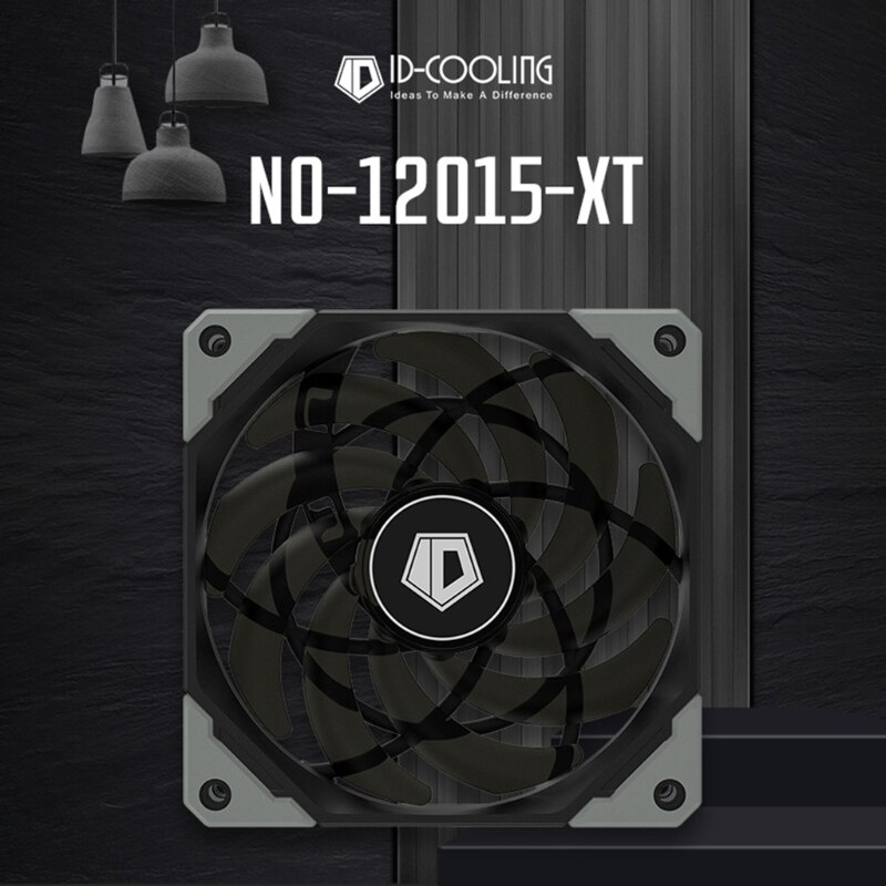 12015XT 120mm PWM PC Case Fan Ultra Slim Quiet Computer CPU Water Cooler Fan